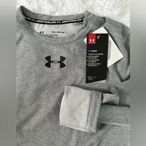 Under Armour boys base layer Gray Performance Top XL